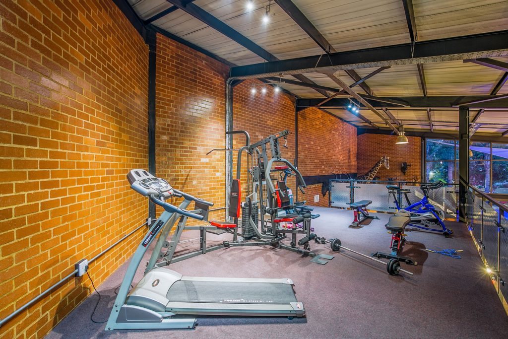 Salle de sport à Sunrock Guesthouse