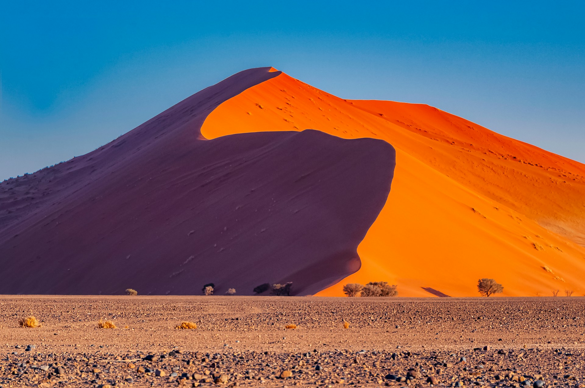 Paysage de Namibie - déserts et dunes